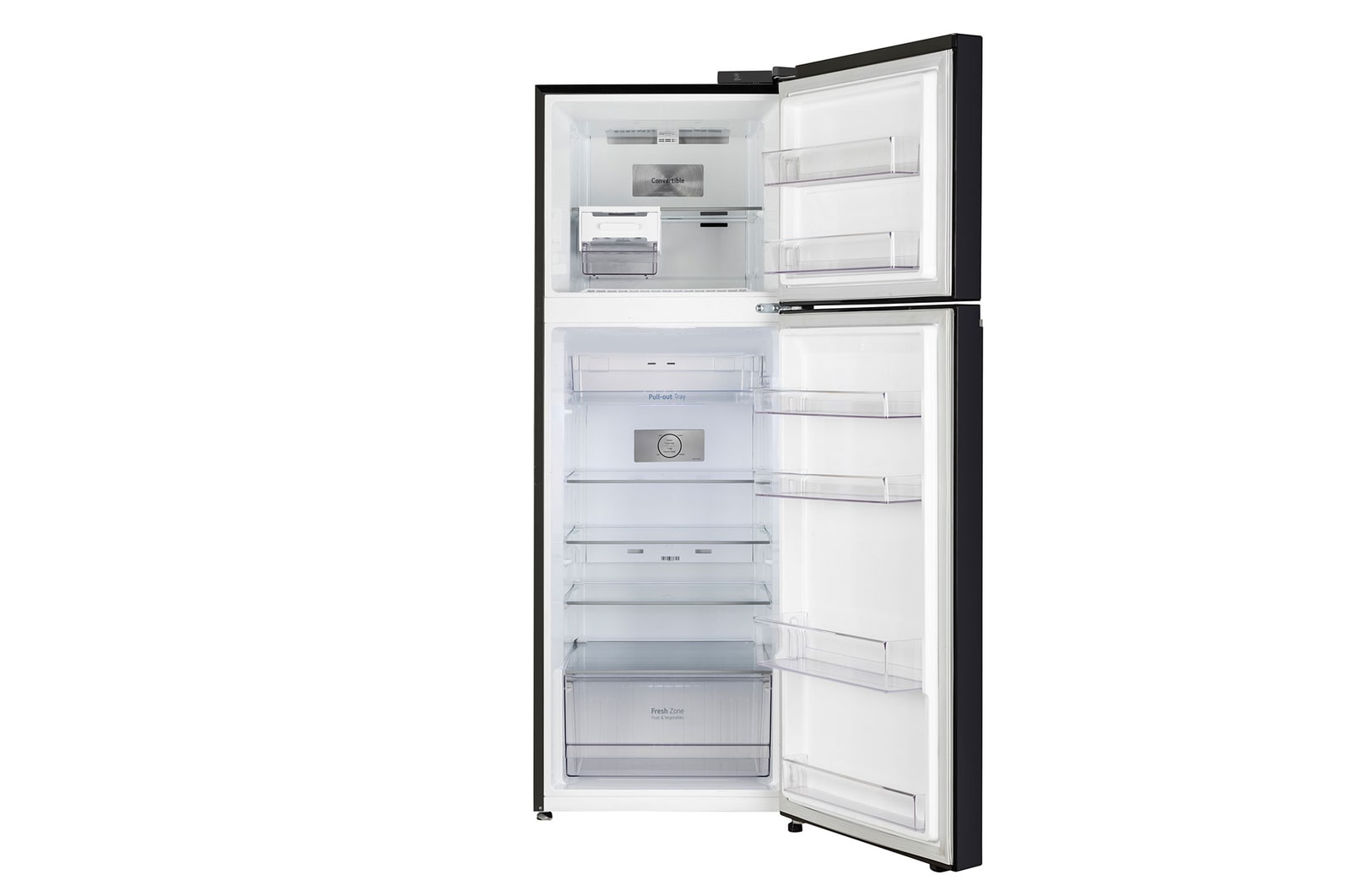 front view with door open