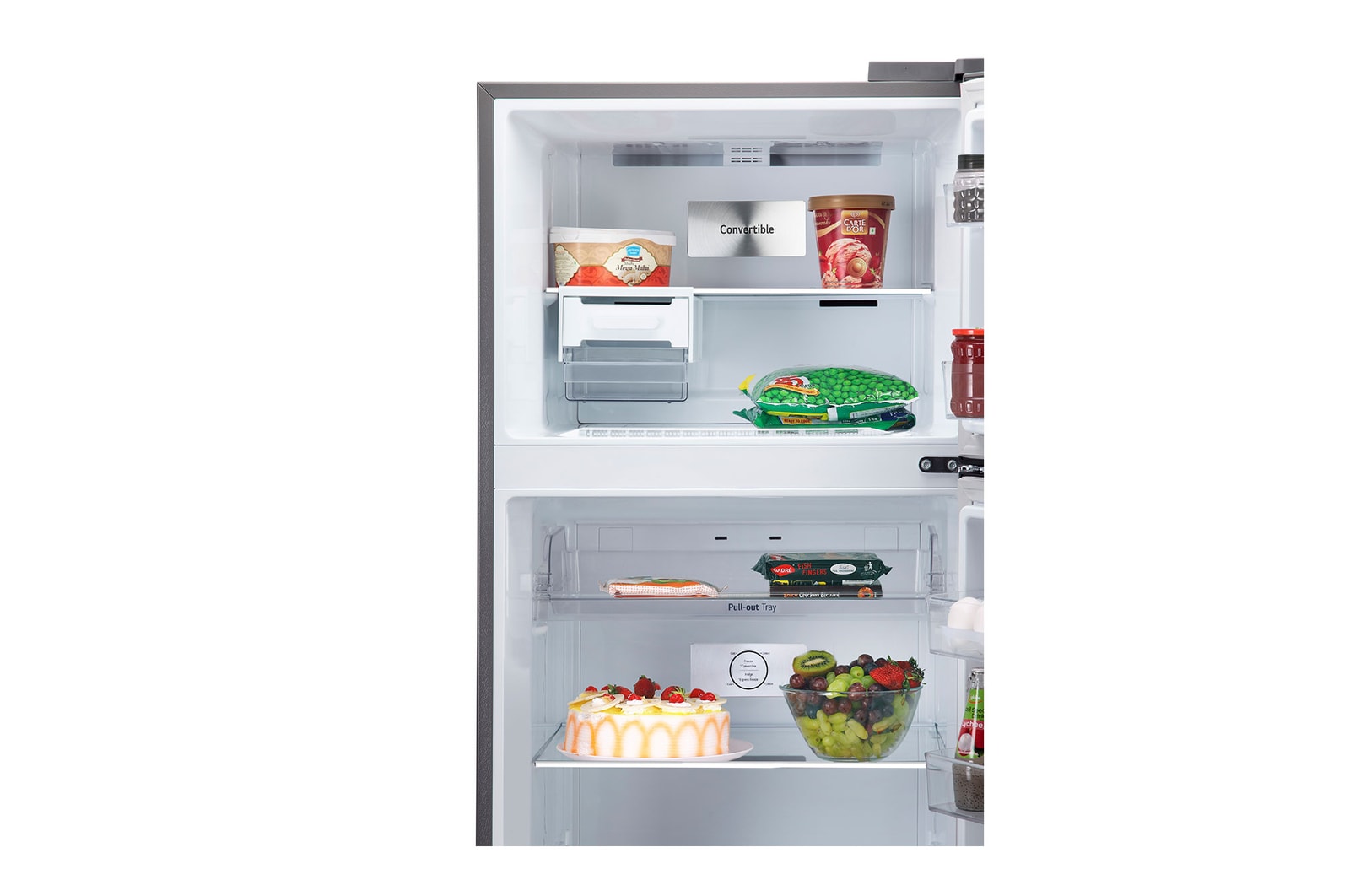 LG GL-S422SPZX -Refrigerators-Front-View-Top-Door-Open