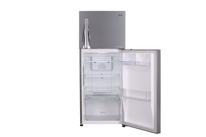 LG 240L Double Door Refrigerator, Convertible, DoorCooling+™, Shiny Steel Finish, 2 Star, GL-T292RPZY