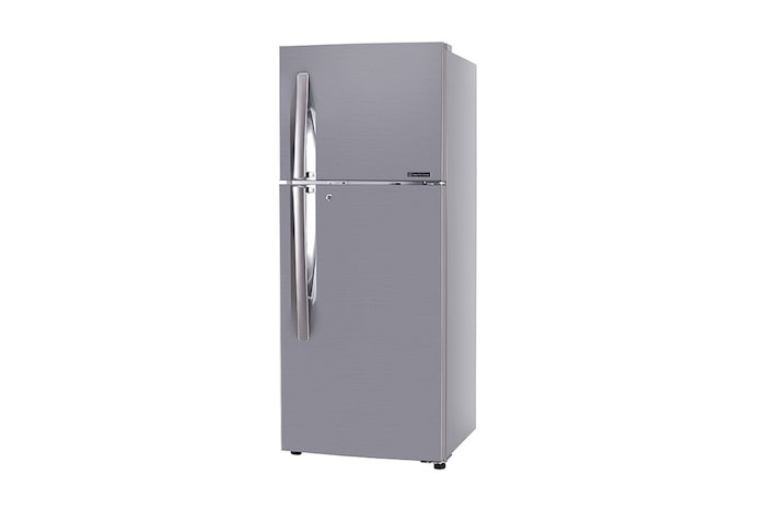 LG 240L Double Door Refrigerator, Convertible, DoorCooling+™, Shiny Steel Finish, 2 Star, GL-T292RPZY