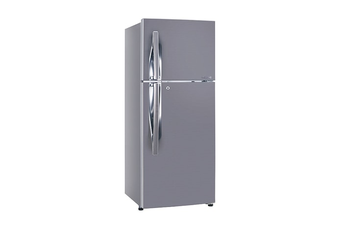 LG 240L Double Door Refrigerator, Convertible, DoorCooling+™, Shiny Steel Finish, 2 Star, GL-T292RPZY