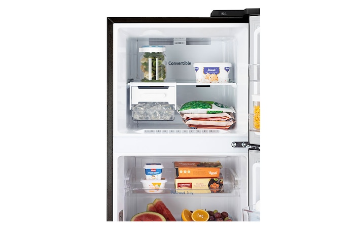 LG 272L Double Door Refrigerator, Wi-Fi Convertible, Door Cooling+™, Ebony Sheen Finish, 3 Star, GL-T312TESX