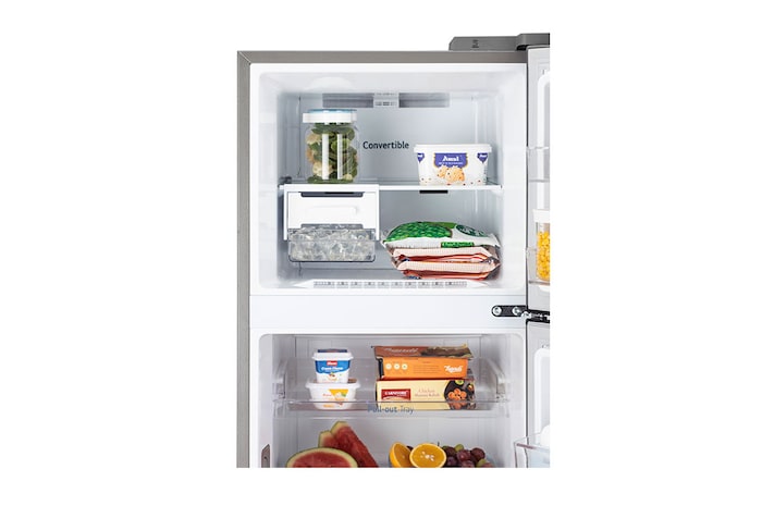 LG 272L Double Door Refrigerator, LG ThinQ™, Wi-Fi Convertible, Door Cooling+™, Shiny Steel, 3 Star, GL-T312TPZX