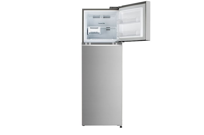 LG 272L Double Door Refrigerator, LG ThinQ™, Wi-Fi Convertible, Door Cooling+™, Shiny Steel, 3 Star, GL-T312TPZX