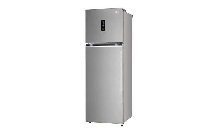 LG 272L Double Door Refrigerator, LG ThinQ™, Wi-Fi Convertible, Door Cooling+™, Shiny Steel, 3 Star, GL-T312TPZX