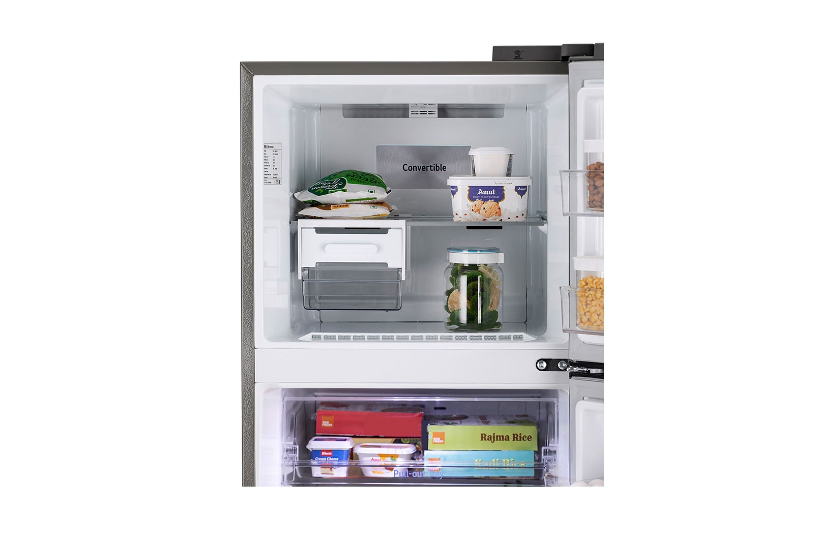 LG 322L Double Door Refrigerator, Wi-Fi Convertible, DoorCooling+™, Smart Diagnosis™, Shiny Steel, 2 Star, GL-T342TPZY