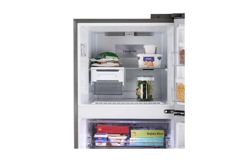 LG 322L Double Door Refrigerator, Wi-Fi Convertible, DoorCooling+™, Smart Diagnosis™, Shiny Steel, 2 Star, GL-T342TPZY