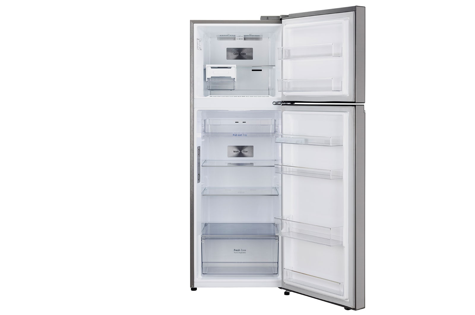 LG 322L Double Door Refrigerator, Wi-Fi Convertible, DoorCooling+™, Smart Diagnosis™, Shiny Steel, 2 Star, GL-T342TPZY