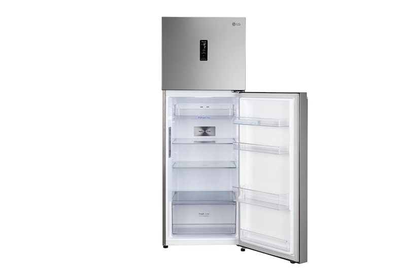LG 322L Double Door Refrigerator, Wi-Fi Convertible, DoorCooling+™, Smart Diagnosis™, Shiny Steel, 2 Star, GL-T342TPZY