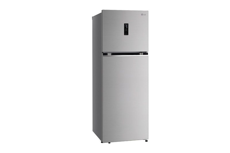 LG 322L Double Door Refrigerator, Wi-Fi Convertible, DoorCooling+™, Smart Diagnosis™, Shiny Steel, 2 Star, GL-T342TPZY
