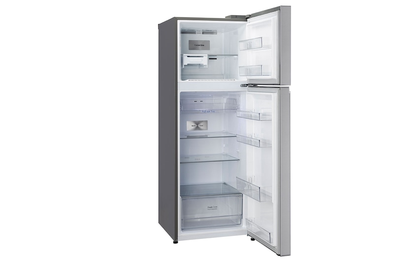 LG 322L Double Door Refrigerator, Wi-Fi Convertible, DoorCooling+™, Smart Diagnosis™, Shiny Steel, 2 Star, GL-T342TPZY