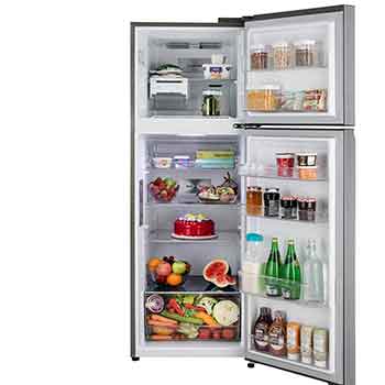 front door open with food