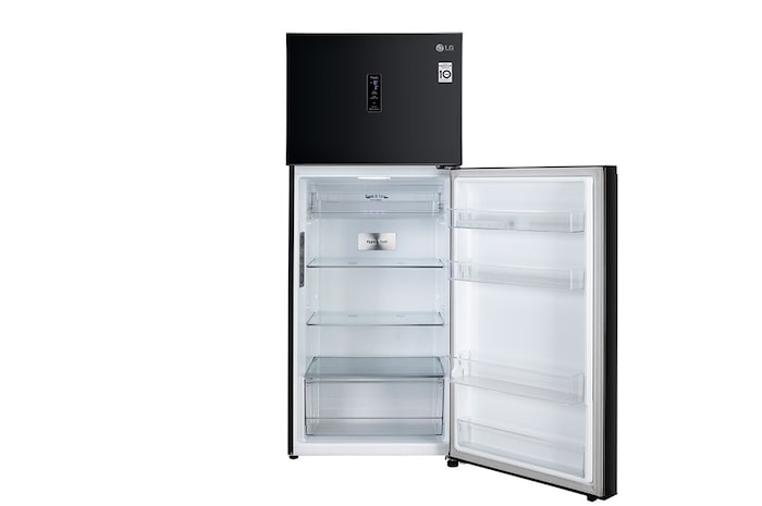 LG 398L Double Door Refrigerator, Convertible, Wi-Fi, Door Cooling™, Ebony Sheen Finish, 3 Star, GL-T422VESX