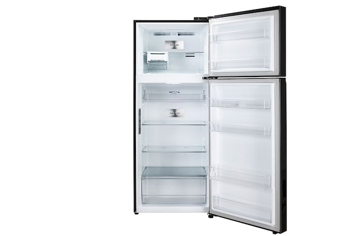 LG 398L Double Door Refrigerator, Convertible, Wi-Fi, Door Cooling™, Ebony Sheen Finish, 3 Star, GL-T422VESX
