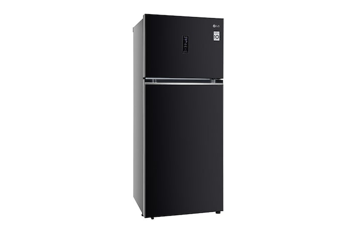 LG 398L Double Door Refrigerator, Convertible, Wi-Fi, Door Cooling™, Ebony Sheen Finish, 3 Star, GL-T422VESX