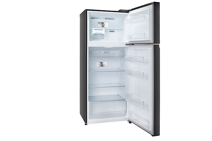 LG 398L Double Door Refrigerator, Convertible, Wi-Fi, Door Cooling™, Ebony Sheen Finish, 3 Star, GL-T422VESX