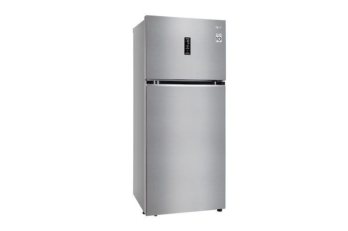 LG 398L Double Door Refrigerator, Convertible, Wi-Fi, Door Cooling™, Shiny Steel Finish, 3 Star, GL-T422VPZX