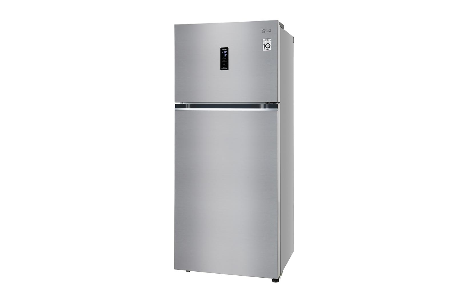 LG 398L, 3 Star, Smart Inverter Compressor, Convertible, Wi-Fi, Door Cooling™, Shiny Steel Finish, Frost-Free Double Door Refrigerator, GL-T422VPZX