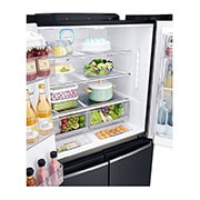 LG 889L, InstaView Door-in-Door, French Door, Side by Side Refrigerator with Inverter Linear Compressor, Water and Ice Dispenser with UV Nano, Hygiene Fresh+™, DoorCooling+™, Smart Diagnosis™, Matte Black Finish, GR-X31FMQHL