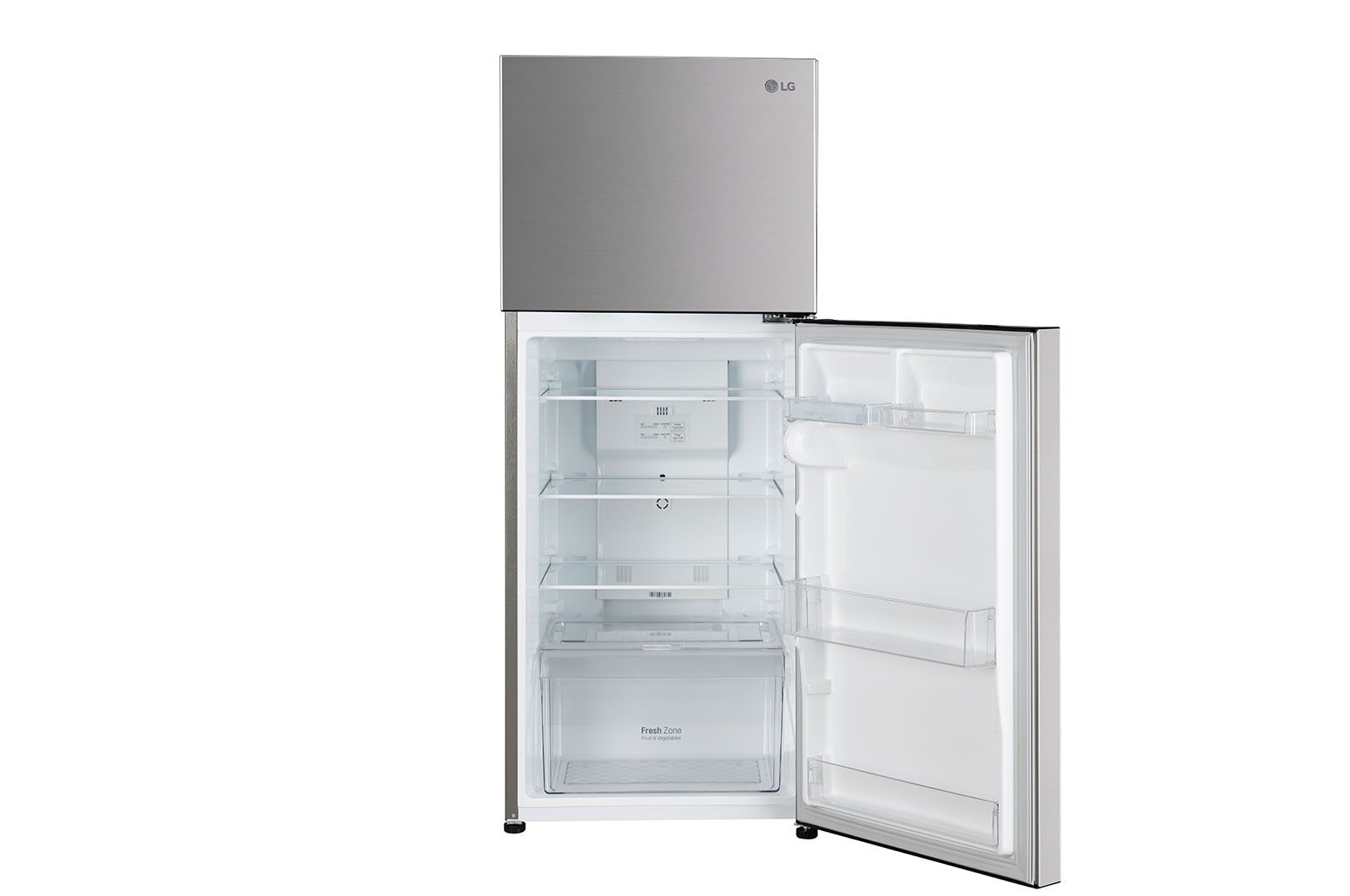 LG 240L, 2 Star, Smart Inverter Compressor, Convertible, Smart Diagnosis™, Shiny Steel Finish, Frost-Free Double Door Refrigerator, GL-S292SPZY