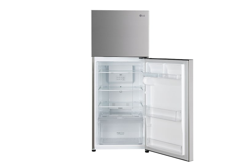 LG 240L Double Door Refrigerator , Convertible, Multi Air Flow, Shiny Steel Finish, 2 Star, GL-S292SPZY