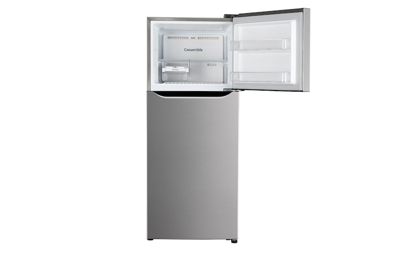 LG 240L Double Door Refrigerator , Convertible, Multi Air Flow, Shiny Steel Finish, 2 Star, GL-S292SPZY