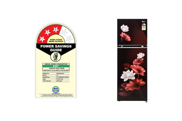 LG GL-S262SSLX Refrigerators Front View with content