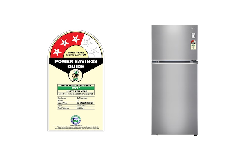 LG GL-S422SPZX Refrigerators-Front-View-Door-Open-Without-Content