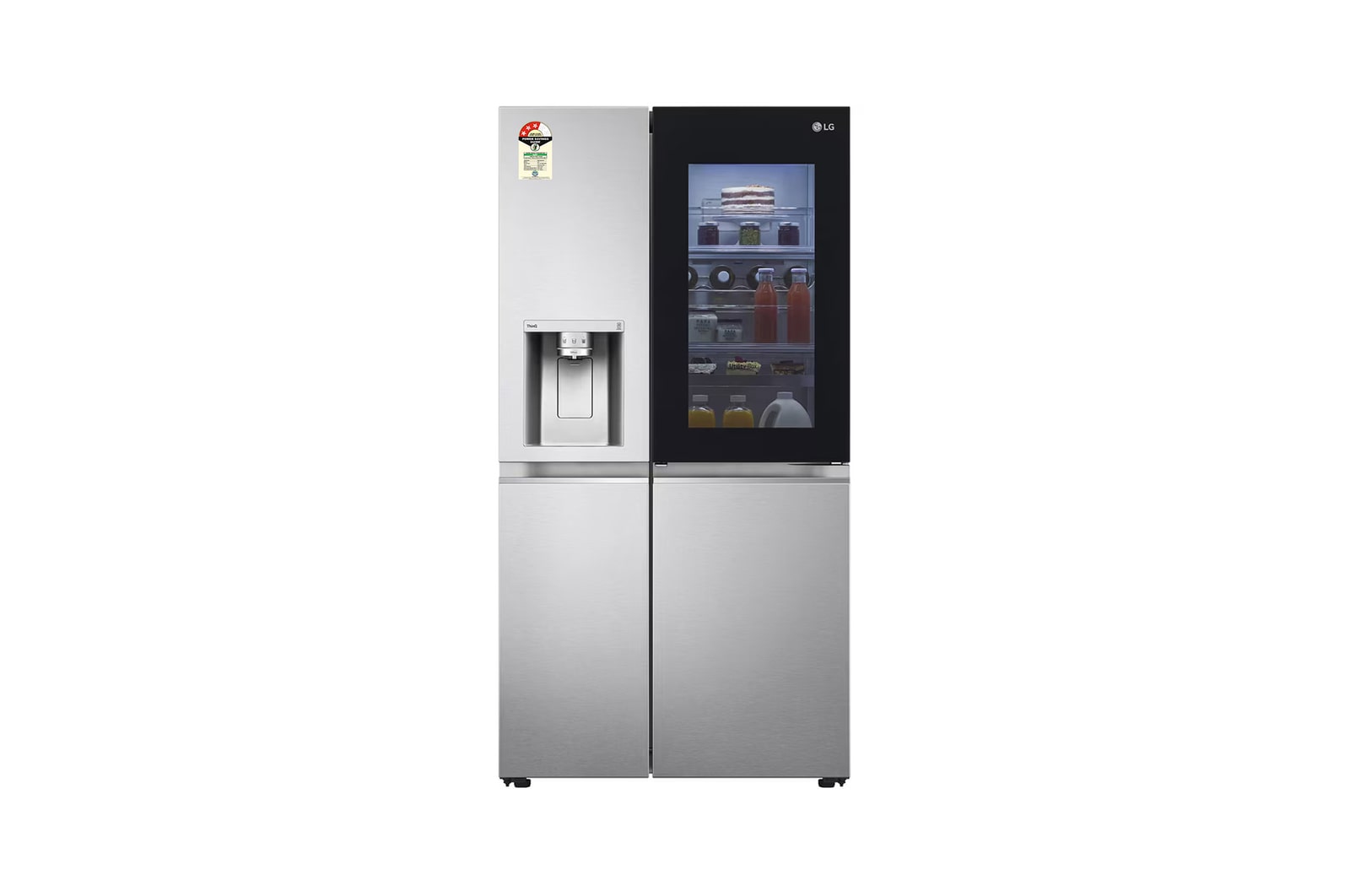 LG GL-X257ABS3 Side by Side Refrigerators front view