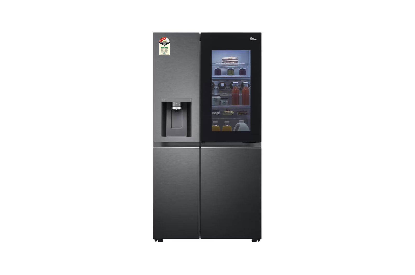 LG GL-X257AMC3 Side by Side Refrigerators front view