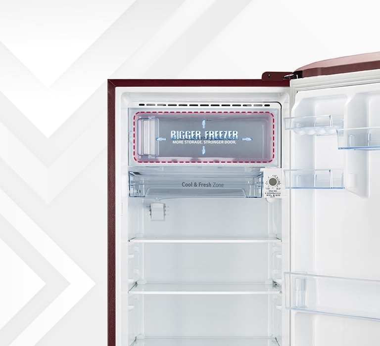 Bigger Freezer and Stronger Door