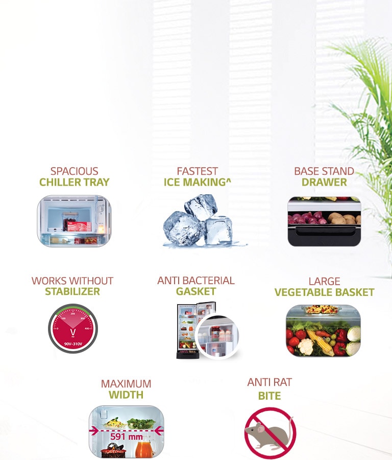 LG GL-D241ABCY 235 ltr Key Features