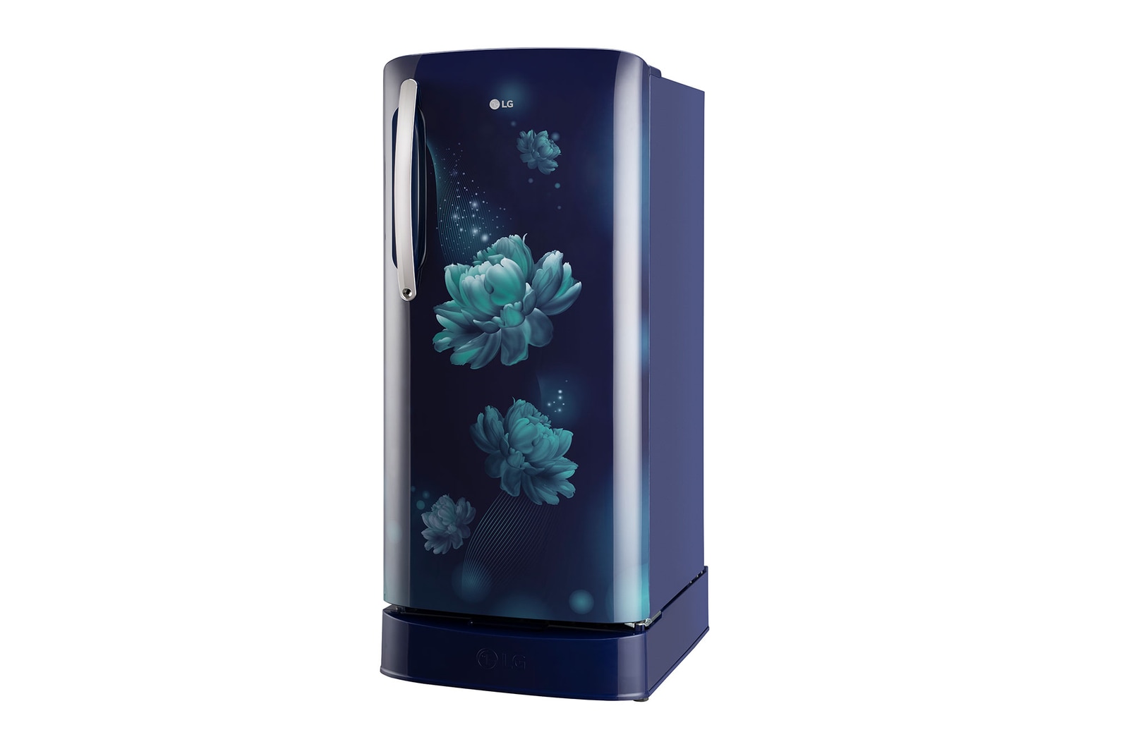 LG 201L Single Door Refrigerator with Smart Inverter Compressor, Base Stand Drawer, Blue Charm Finish, 5 Star, GL-D211HBCZ