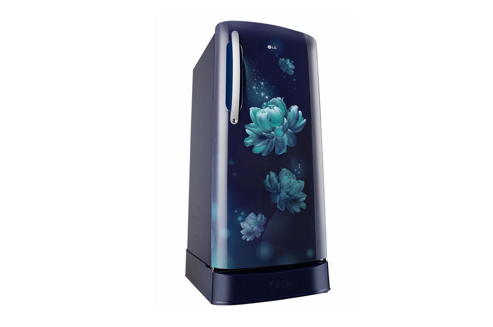 LG 201L Single Door Refrigerator with Smart Inverter Compressor, Base Stand Drawer, Blue Charm Finish, 5 Star, GL-D211HBCZ