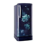 LG 201L Single Door Refrigerator with Smart Inverter Compressor, Base Stand Drawer, Blue Charm Finish, 5 Star, GL-D211HBCZ