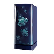 LG 201L Single Door Refrigerator with Smart Inverter Compressor, Base Stand Drawer, Blue Charm Finish, 5 Star, GL-D211HBCZ