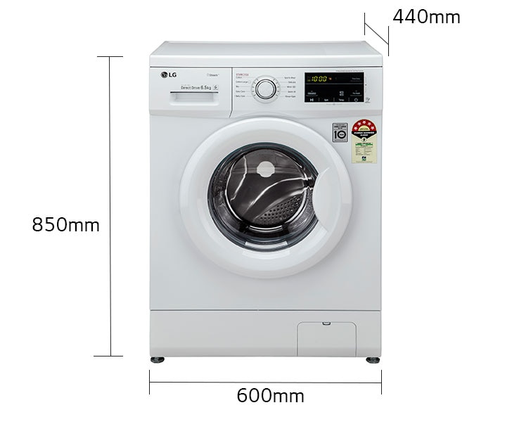 Lg 6.2 kg washing deals machine dimensions