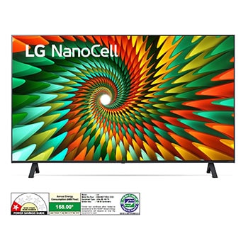 LG 43NANO77SRA NanoCell front view