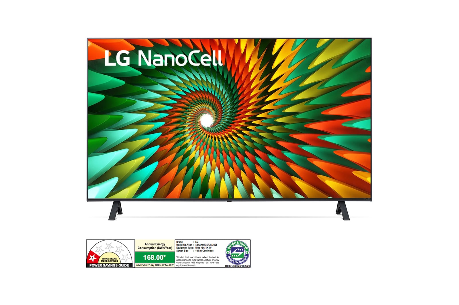 LG 43NANO77SRA NanoCell front view