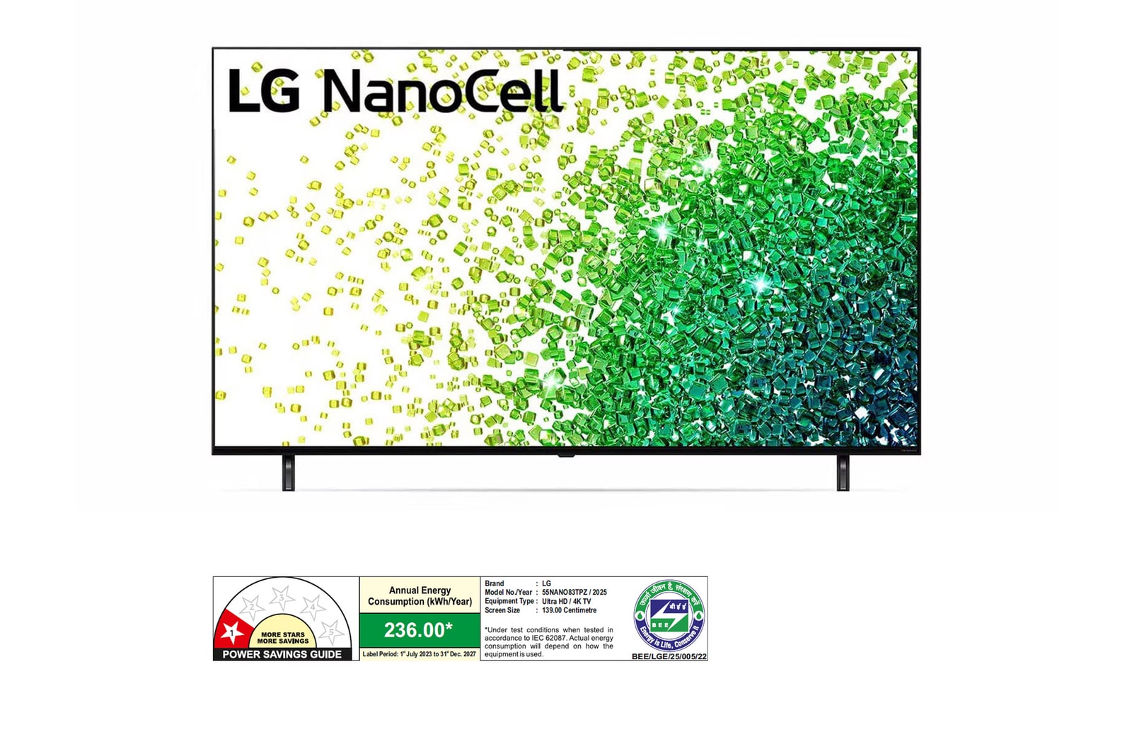 LG 55NANO83TPZ NanoCell front view