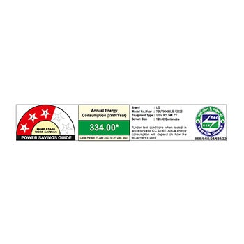 Front view of LG UHD TV, UT90