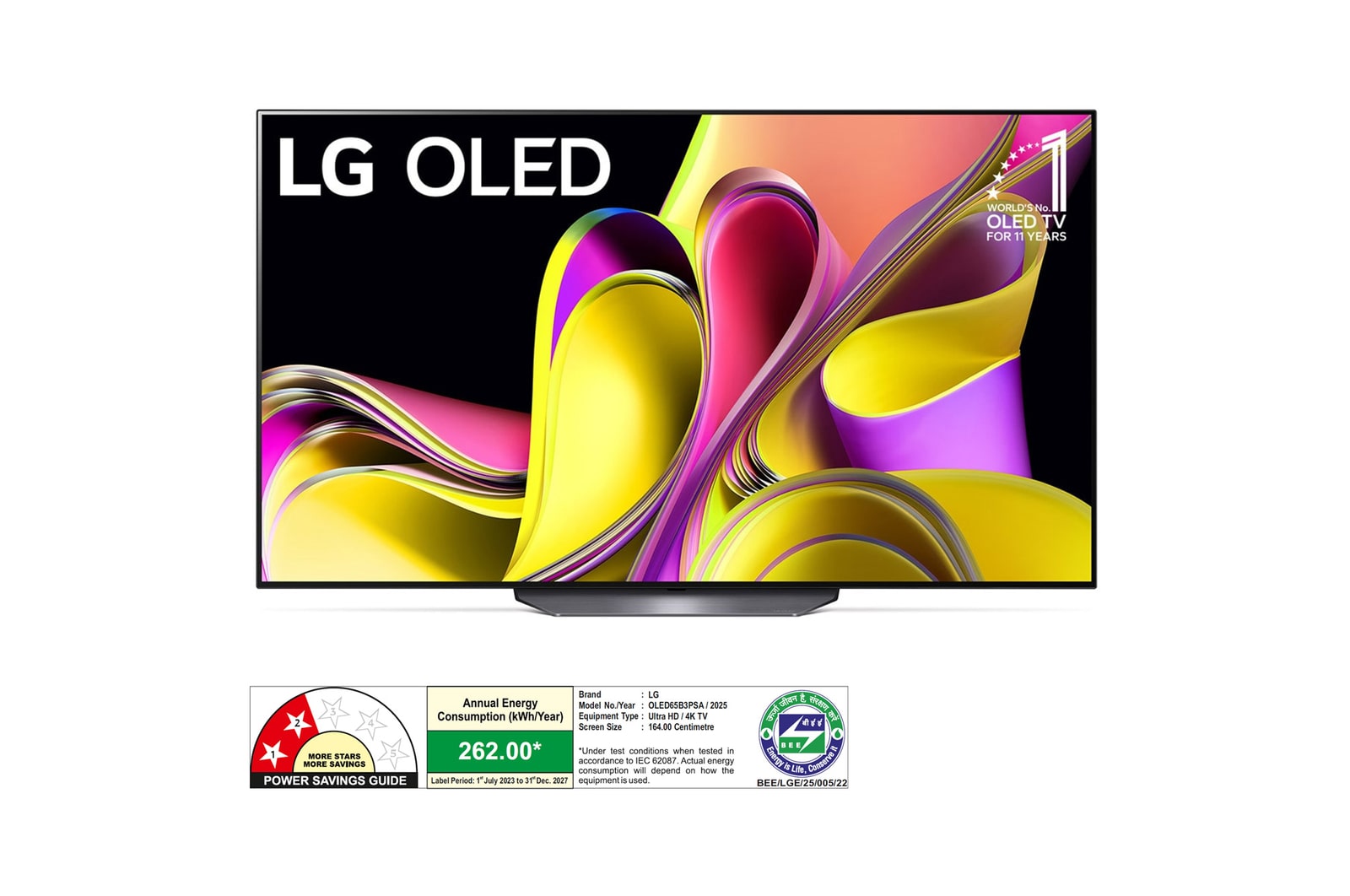 LG OLED65B3PSA OLED front view