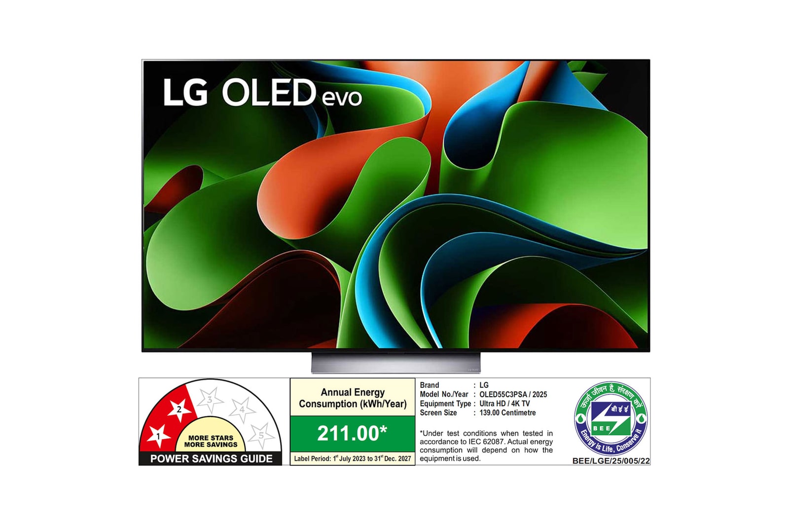 LG-OLED55C3PSA-Slightly-angled left-facing side view.