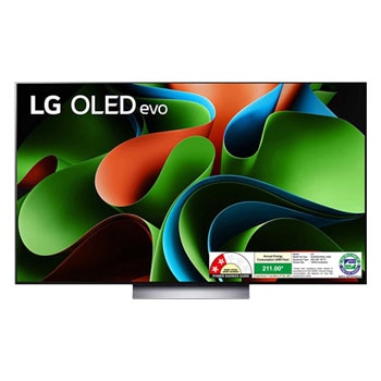 LG OLED55C3PSA OLED evo front view