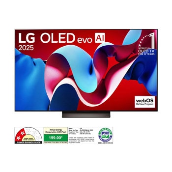 LG OLED55C46LA OLED front view