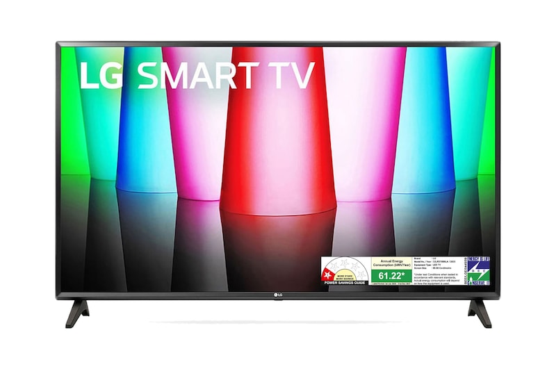 Front view of LG 80cm (32) Smart TV (LR57), α5 Gen6 AI Processor, 60Hz Refresh Rate, Active HDR,AI Sound 32LR570B6LA