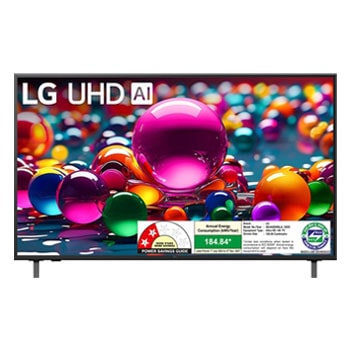 LG 50UA82006LA 4K UHD TVs front view