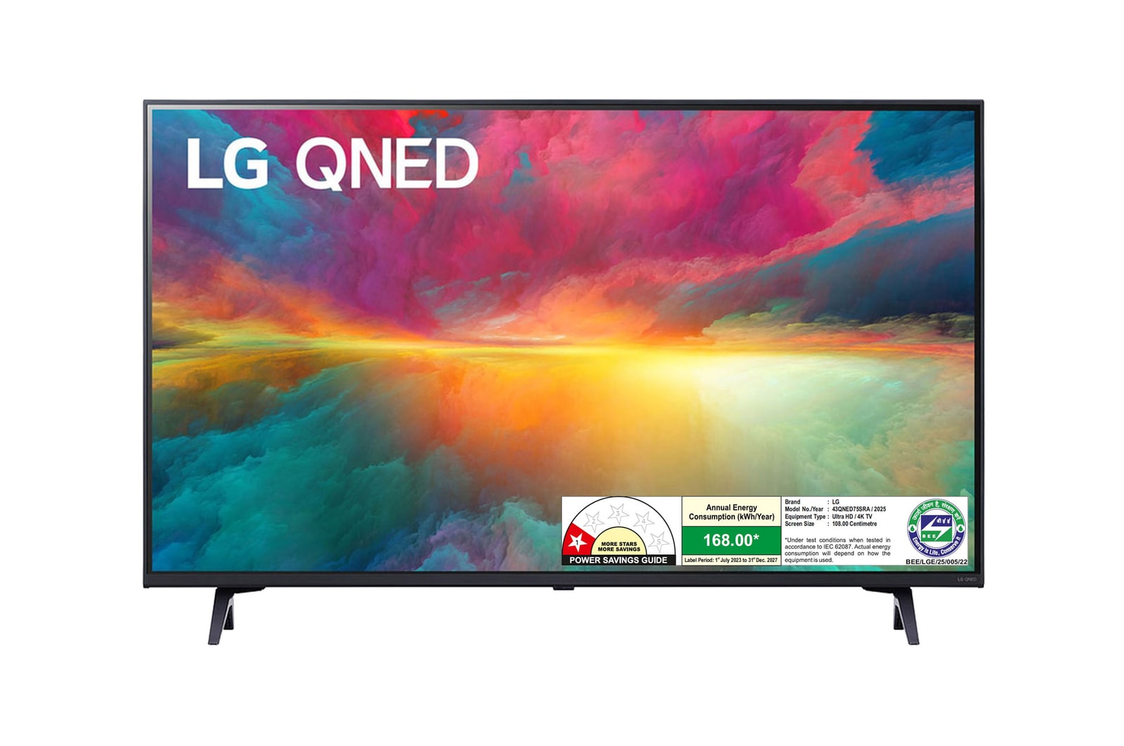 LG 43QNED75SRA QNED front view