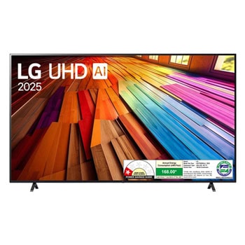 LG 43UT80506LA 4K UHD TVs front view