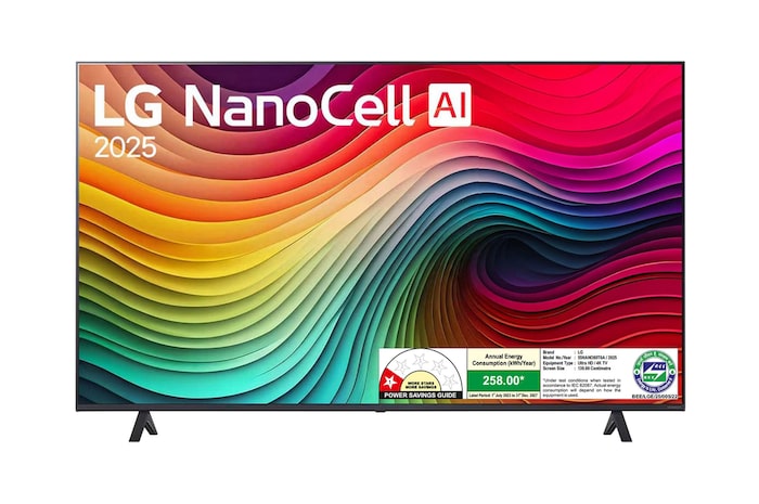 LG 55NANO80T6A NanoCell front view